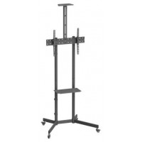 SOPORTE SUELO AISENS RUEDA BANDEJA DVD CAMARA MONITOR/TV 45KG 37-70 NEGRO