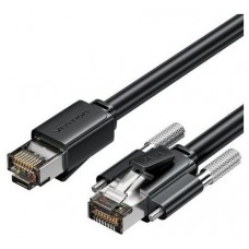 CABLE DE RED LATIGUILLO RJ45 CAT.6 SFTP AWG26 0.5 M NEGRO VENTION (Espera 4 dias)