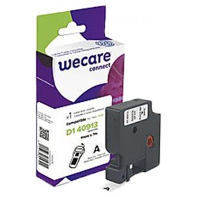 ARMOR    WECARE Etiqueta Blanca Texto negro para DYMO D1 43613 6mmx7m