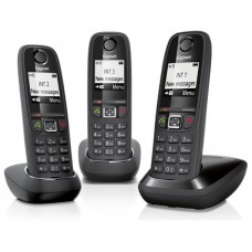 Gigaset AS405 Trio Teléfono DECT Identificador de llamadas Negro (Espera 4 dias)