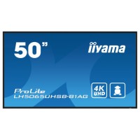 MONITOR IIYAMA 50" , UHD VA PANEL, HAZE 25%, 800CD/M, HORIZ Y VERT, SIGNAL FAILOVER, MM 2X 10W,  HDMI 2X, DP, USB 2.0 X2, WIFI, LAN, MEDIA PLAY USB PORT, CONTROL LAN / RS232C, IISIGNAGE2 (CMS/DMS), E-SHARE, ANDROID 11 OS,  24/7 OPERATION, VESA  (400X