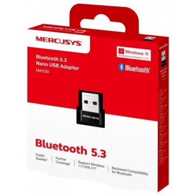 ADAPTADOR MERCUSYS MA530 BLUETOOTH 5.3 NANO USB