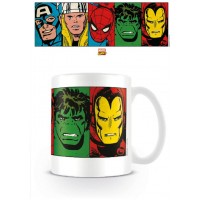 TAZA DESAYUNO MARVEL CARAS COMIC PYRAMID INTERNATIONAL MG23443 (Espera 4 dias)