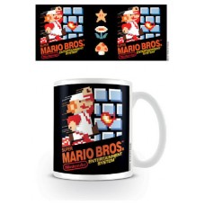 TAZA DESAYUNO SUPER MARIO PORTADA NES PYRAMID INTERNATIONAL REDSTRING MG24516 (Espera 4 dias)