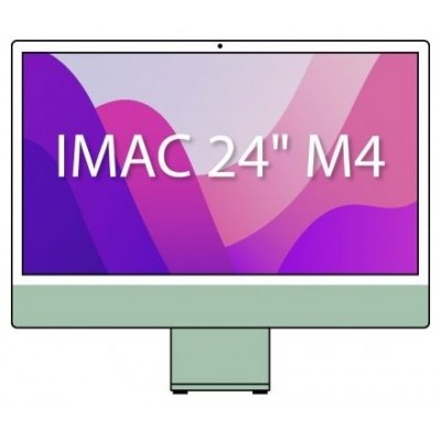 iMAC APPLE 24"" RETINA 4.5K M4 8CORE+GPU 8CORE 16GB 256GB GREEN (Espera 4 dias)