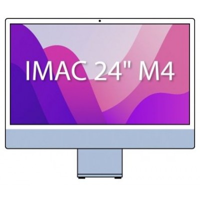 iMAC APPLE 24"" RETINA 4.5K M4 8CORE+GPU 8CORE 16GB 256GB BLUE (Espera 4 dias)