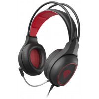 AURICULARES GAMING GENESIS RADON 300 7.1 VIRTUAL USB NEGRO-ROJO