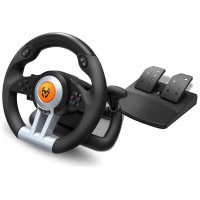 Krom Juego de Volante y pedales K-Wheel Multip.