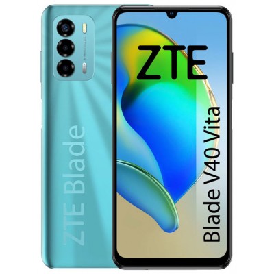 ZTE BLADE V40 VITA VERDE 4G / 6,745 HD+ / OC 1,6GHZ / 128GB ROM / MEMORY FUSION TECHNOLOGY 4GB / 48+2+2MP (Espera 4 dias)