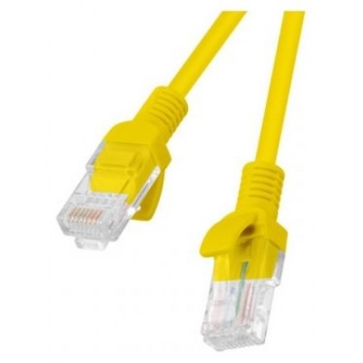 CABLE RED LANBERG LATIGUILLO CAT.6 UTP 10M AMARILLO FLUKE  PASSED