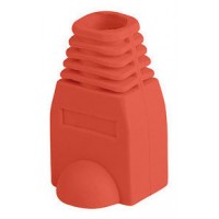 FUNDA PROTECTOR LANBERG CONECTOR RJ45 (PACK 100 UDS) ROJO