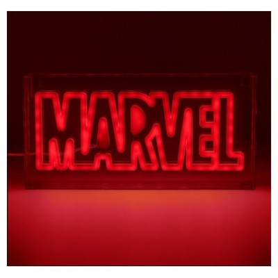 LÁMPARA LED ESTILO NEÓN LOGO MARVEL  15 X 30 CM PALADONE PP13125MC (Espera 4 dias)