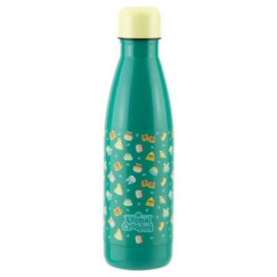 Paladone Animal Crossing Metal Water Bottle Uso diario 460 ml Acero inoxidable Color aguamarina (Espera 4 dias)