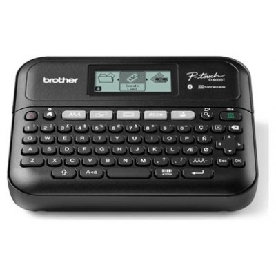 BROTHER Rotuladora electrónica de sobremesa PT-D460BTVP con teclado, conexión a PC y móvil