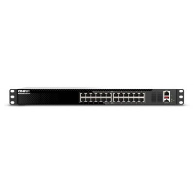 QNAP QSW-M3224-24T switch Gestionado L3 10G Ethernet (100/1000/10000) 1U Negro, Plata (Espera 4 dias)