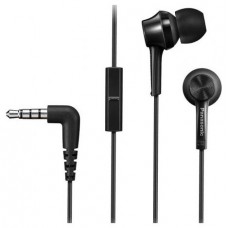 AURICULAR BOTÓN CON CABLE PANASONIC RPTCM115EK NO IPX NEGRO· (Espera 4 dias)