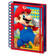 CUADERNO A5 CON ESPIRAL (PORTADA LENTICULAR) SUPER MARIO 21 X 15 CM PYRAMID REDSTRING SR72626 (Espera 4 dias)