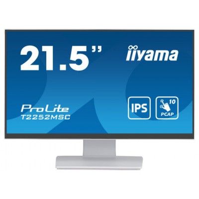 iiyama ProLite pantalla para PC 54,6 cm (21.5") 1920 x 1080 Pixeles Full HD LCD Pantalla táctil Mesa Blanco (Espera 4 dias)