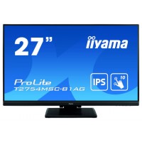 MONITOR IIYAMA 27" (T2754MSC-B1AG) NEGRO  PCAP 10-POINTS TACTIL, ANTI GLARE COATING, 1920 X 1080, IPS-PANEL, SLIM BEZEL, SPEAKERS, VGA, HDMI, HEIGHT ADJUST., 300 CD/M², USB 3.0 USB TOUCH INTERFACE (Espera 4 dias)