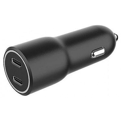 CARGADOR RAPIDO COCHE GEMBIRD POWER LIVERY- 2 PUERTOS USB TIPO C, 40 W, NEGRO