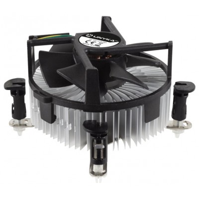 Ventilador Con Disipador Para Cpu Unyka Uk532002 Base