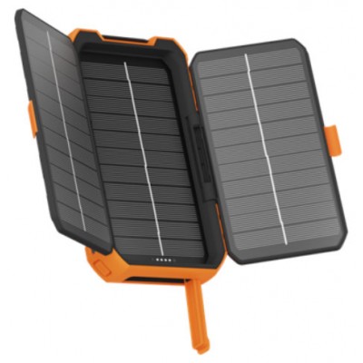 POWER BANK RUGERIZADO DE ENERGIA SOLAR XR-203 10000mAh NEGRO/NARANJA XTORM (Espera 4 dias)