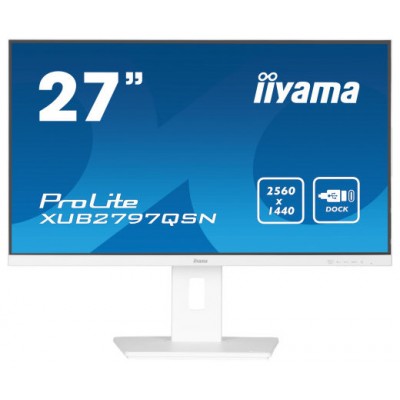 iiyama G-MASTER XUB2797QSN-W2 pantalla para PC 68,6 cm (27") 2560 x 1440 Pixeles 4K Ultra HD LED Blanco (Espera 4 dias)